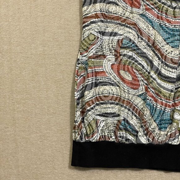 Daytrip Top Women's Medium Multicolor Pullover Short Sleeves - Picture 3 of 13